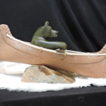 Yogi's River Adventure soapstone carving by Canadian artist Vance Theoret